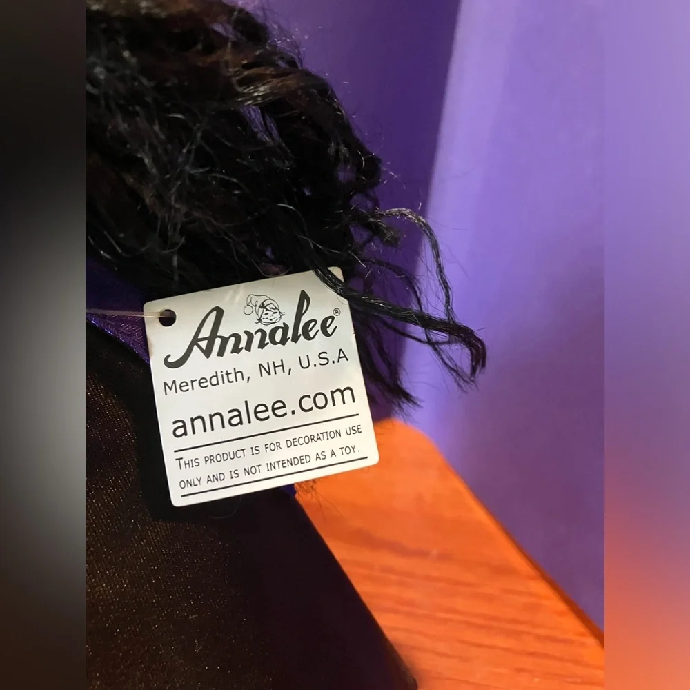 NEW Annalee 2010 Villainess Witch Elf 10” Holiday Halloween Doll Purple w/tags